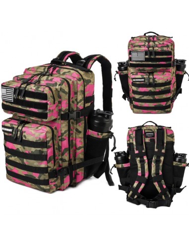 Mochila Táctica V1 45L Rosa Camuflaje